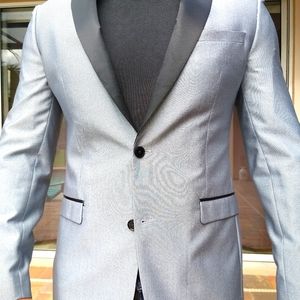 Gray tux/dinner jacket